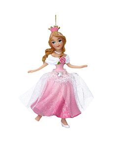 Gisela Graham Pink/White Resin Cinderella Decoration